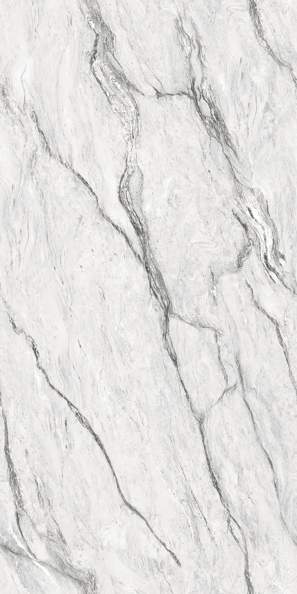 EL MEZZA WHITE — glossy vitrified porcelain tiles, view 3