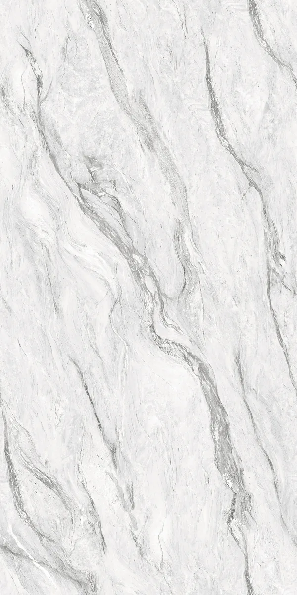 EL MEZZA WHITE — glossy vitrified porcelain tiles, view 4