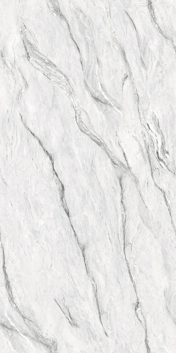 EL MEZZA WHITE — glossy vitrified porcelain tiles, view 2