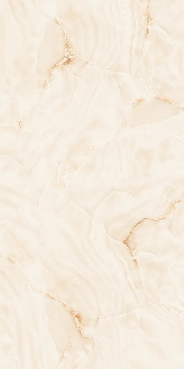 WAVES ONYX BEIGE — glossy vitrified porcelain tiles, view 2